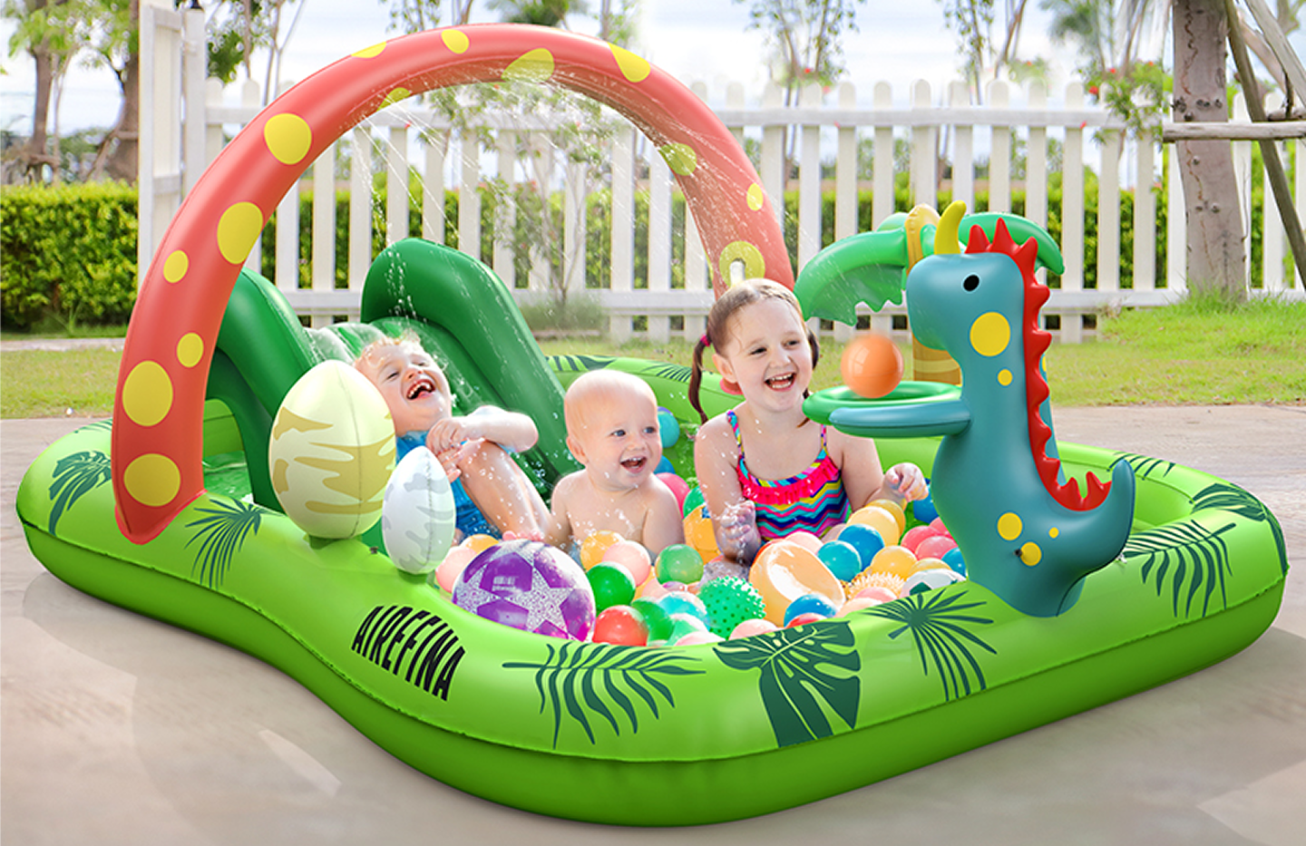 DINO PLANET INFLATABLE KID POOL