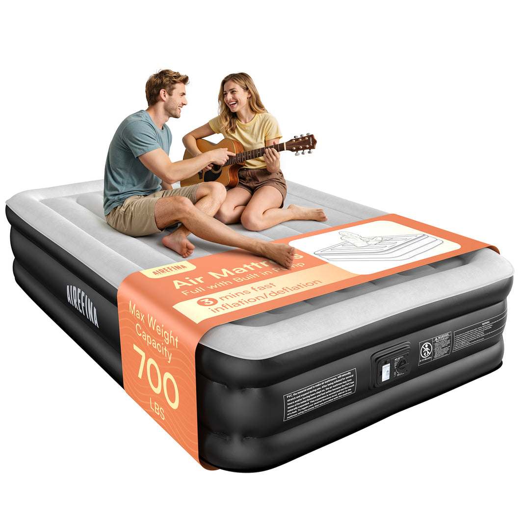 Airefina Full Size Air Mattress with Built-in Pump