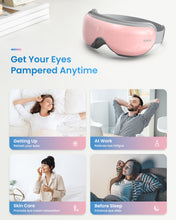 Load image into Gallery viewer, RENPHO Eye Massager &amp; Mini Massage Gun,Heated Eye Mask with Bluetooth, Massage Gun with Heat and Cold, Relaxation Birthday Gifts for Women/Men
