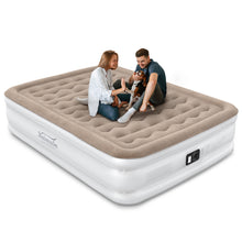 Load image into Gallery viewer, NatraCalm Queen Air Mattress with Built in Pump, Blow up Mattress in Fast Inflation/Deflation, Comfort Inflatable Mattress for Camping &amp; Home, Wave Beam Strong Support, colchon inflable, Airbed

