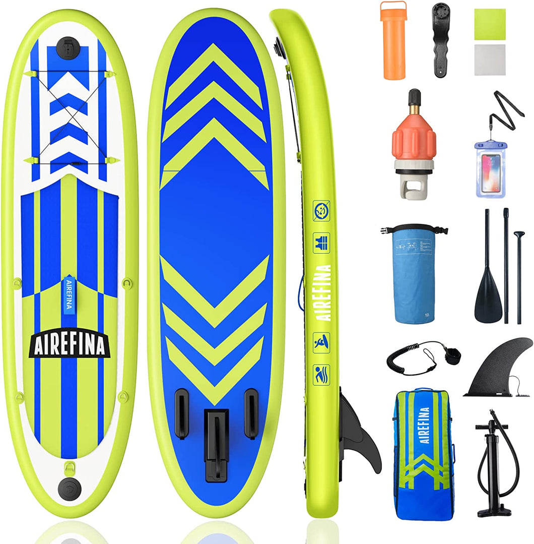 Airefina Inflatable Stand Up Paddle Board with Camera Mount