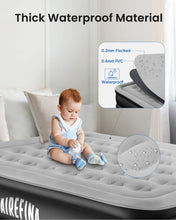 將圖片載入圖庫檢視器 Airefina Comfort Air Mattress Queen Size with Built-in Electric Pump
