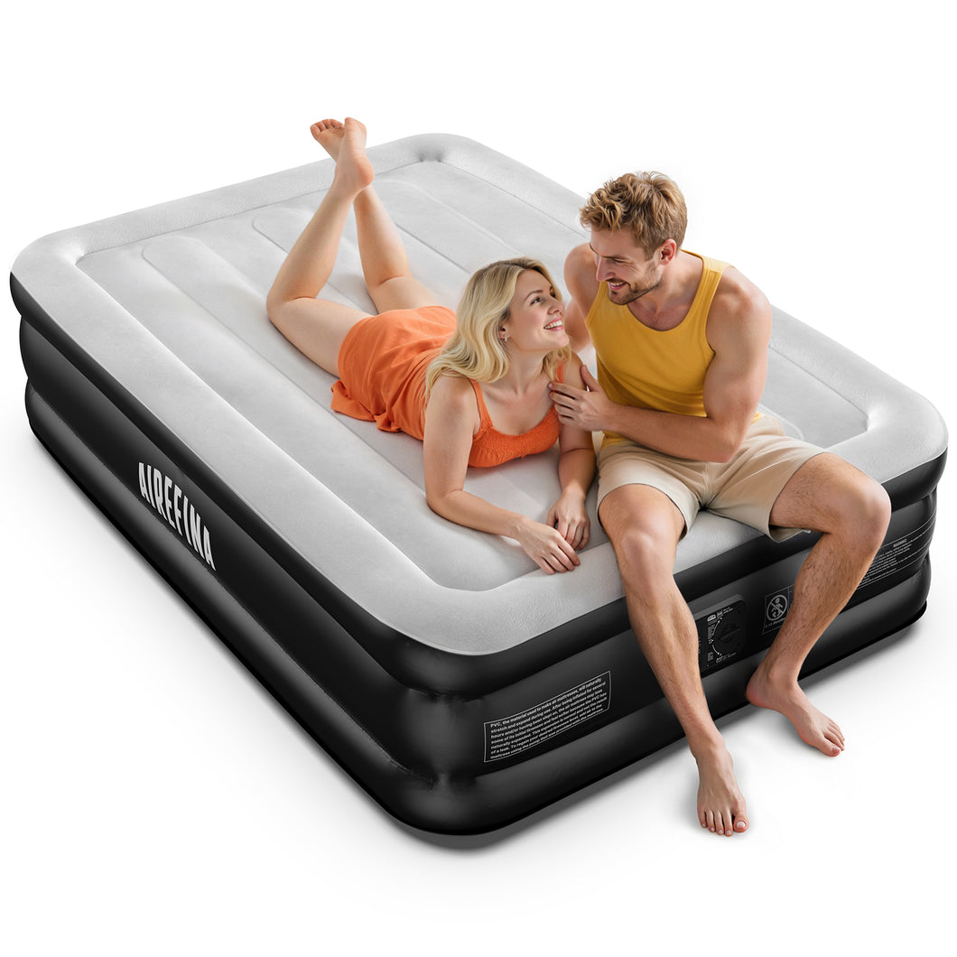 Airefina Full Size Air Mattress with Built-in Pump