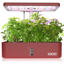 Lade das Bild in den Galerie-Viewer, iDOO 12Pods Indoor Herb Garden Kit, Hydroponics Growing System, Smart Garden Planter with Air Circulation, LED Grow Light, Plants Germination Kit for Home Kitchen, Automatic Timer, Height Adjustable
