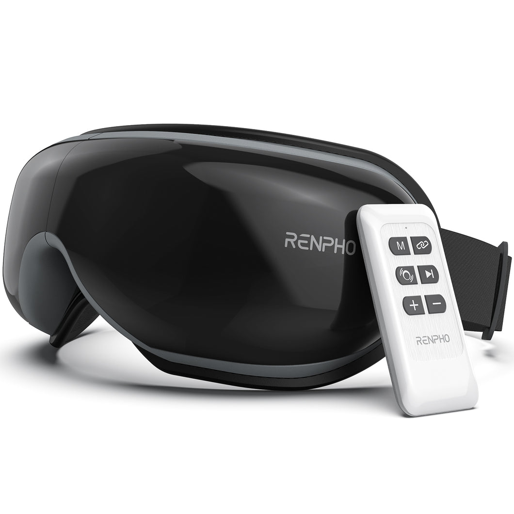 RENPHO Eyeris1 - Heated Eye Massager for Migraine, Temple Massager with Remote, Compression, Bluetooth