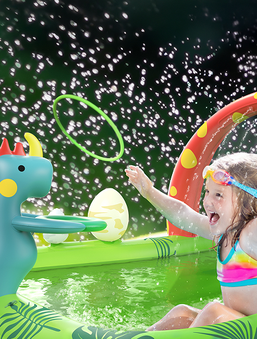 DINO PLANET INFLATABLE KID POOL