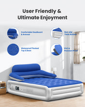 將圖片載入圖庫檢視器 Air Mattress with Headboard
